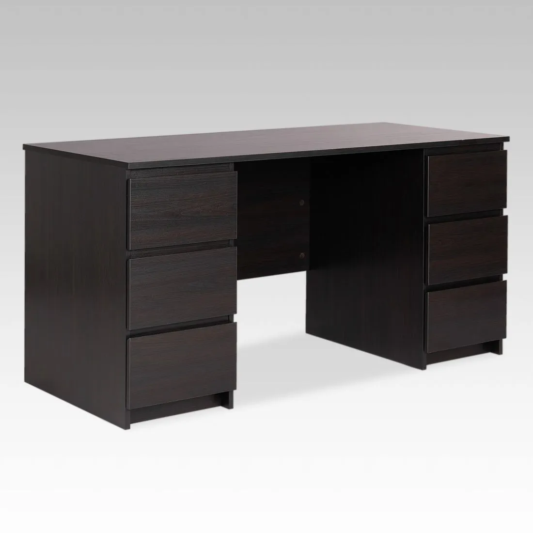 2.03.06.040.5 КАСТОР стол письменный 6 ящиков 151х65 RU Дуб Венге 2.03.06.040.5 КАСТОР стол письменный 6 ящиков 151х65 RU Дуб Венге