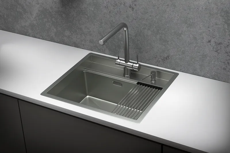 KS-6051, СТАЛЬ МАТОВАЯ , стальная кухонная мойка KITCHEN SPACE KS-6051, СТАЛЬ МАТОВАЯ , стальная кухонная мойка KITCHEN SPACE