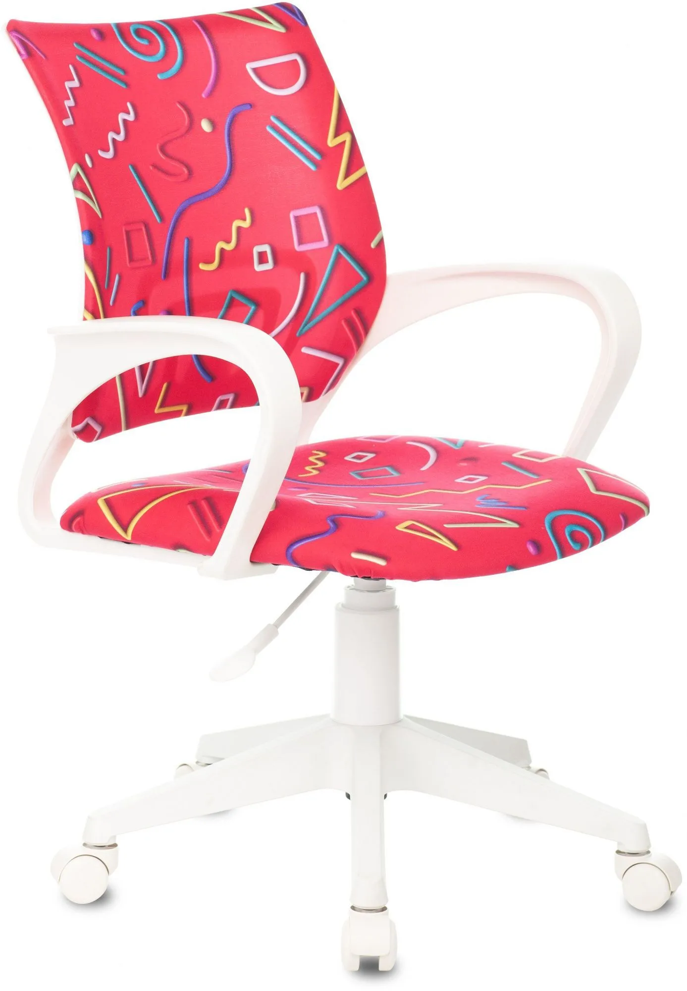 Кресло детское Бюрократ BUROKIDS 1 W малиновый Sticks 05 крестов. пластик пластик белый Кресло детское Бюрократ BUROKIDS 1 W малиновый Sticks 05 крестов. пластик пластик белый