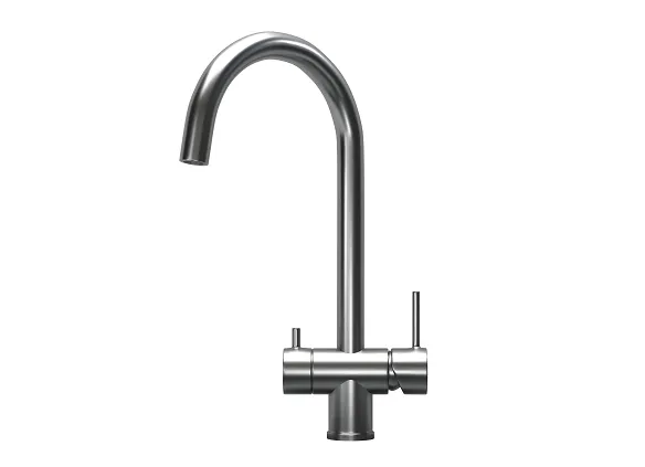 KS-7104, СТАЛЬ САТИН, СМЕСИТЕЛЬ КУХОННЫЙ