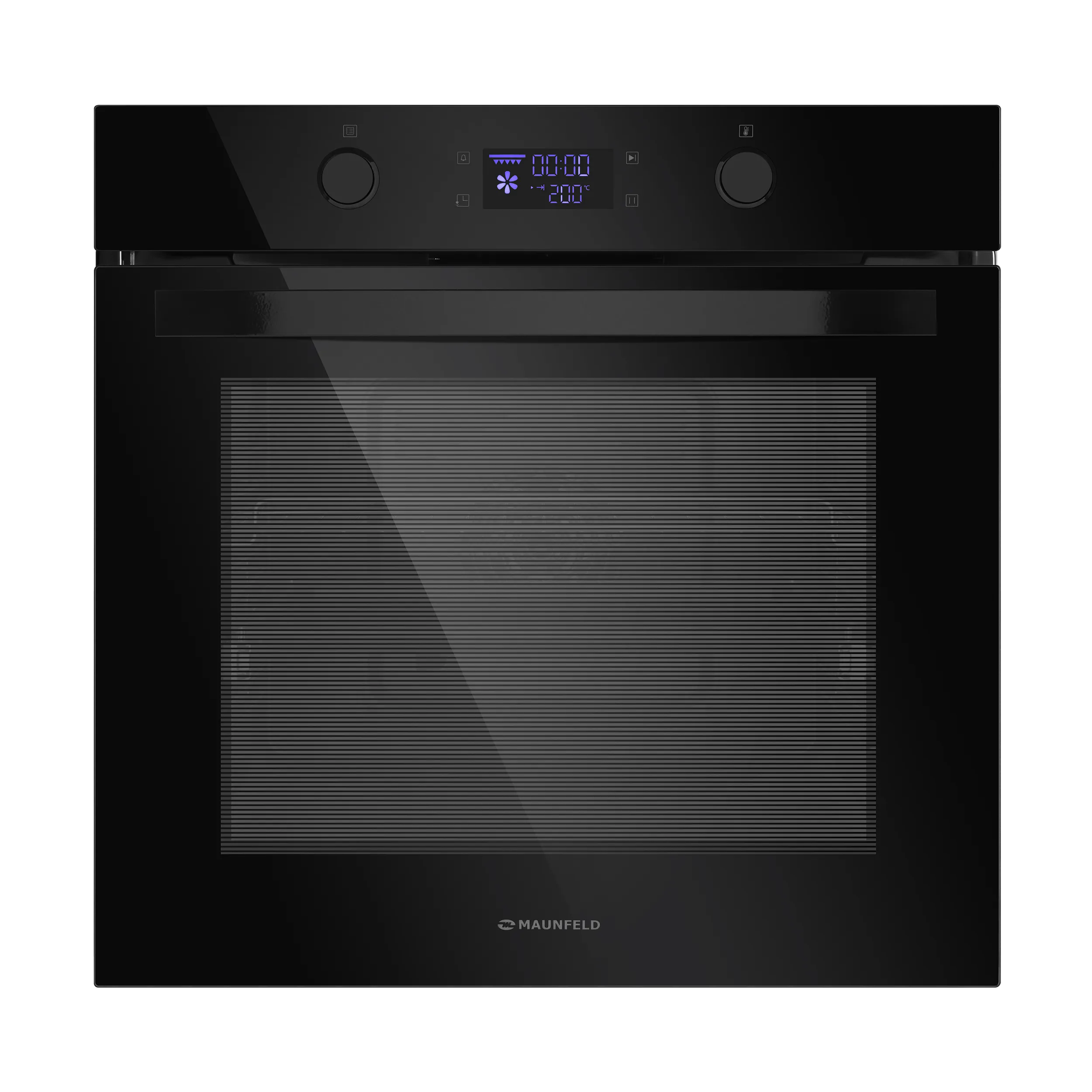 Шкаф духовой электрический MAUNFELD AEOH.749 Черный/черная фурнитура