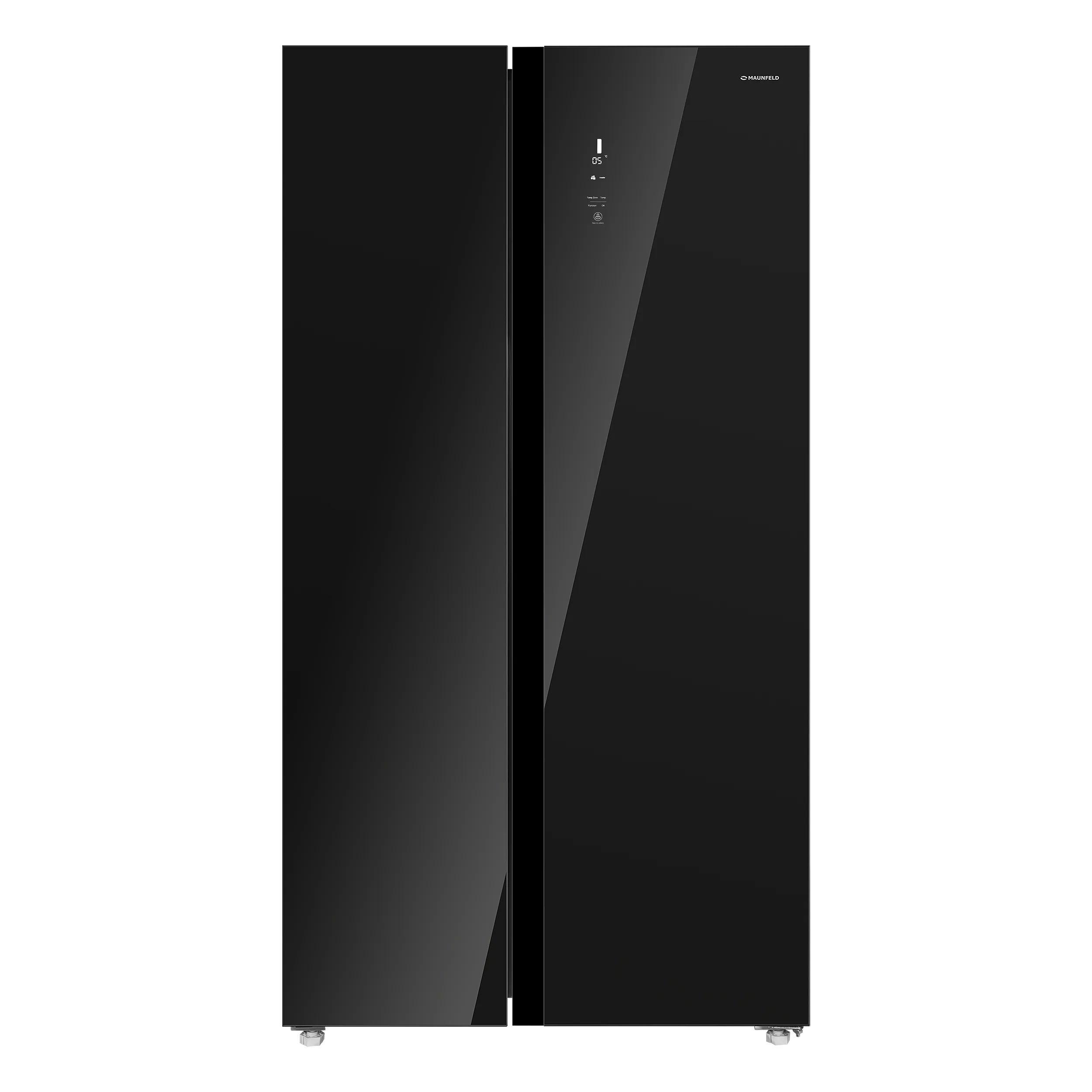 Холодильник с инвертором MAUNFELD MFF177NF Slim Inverter Черный