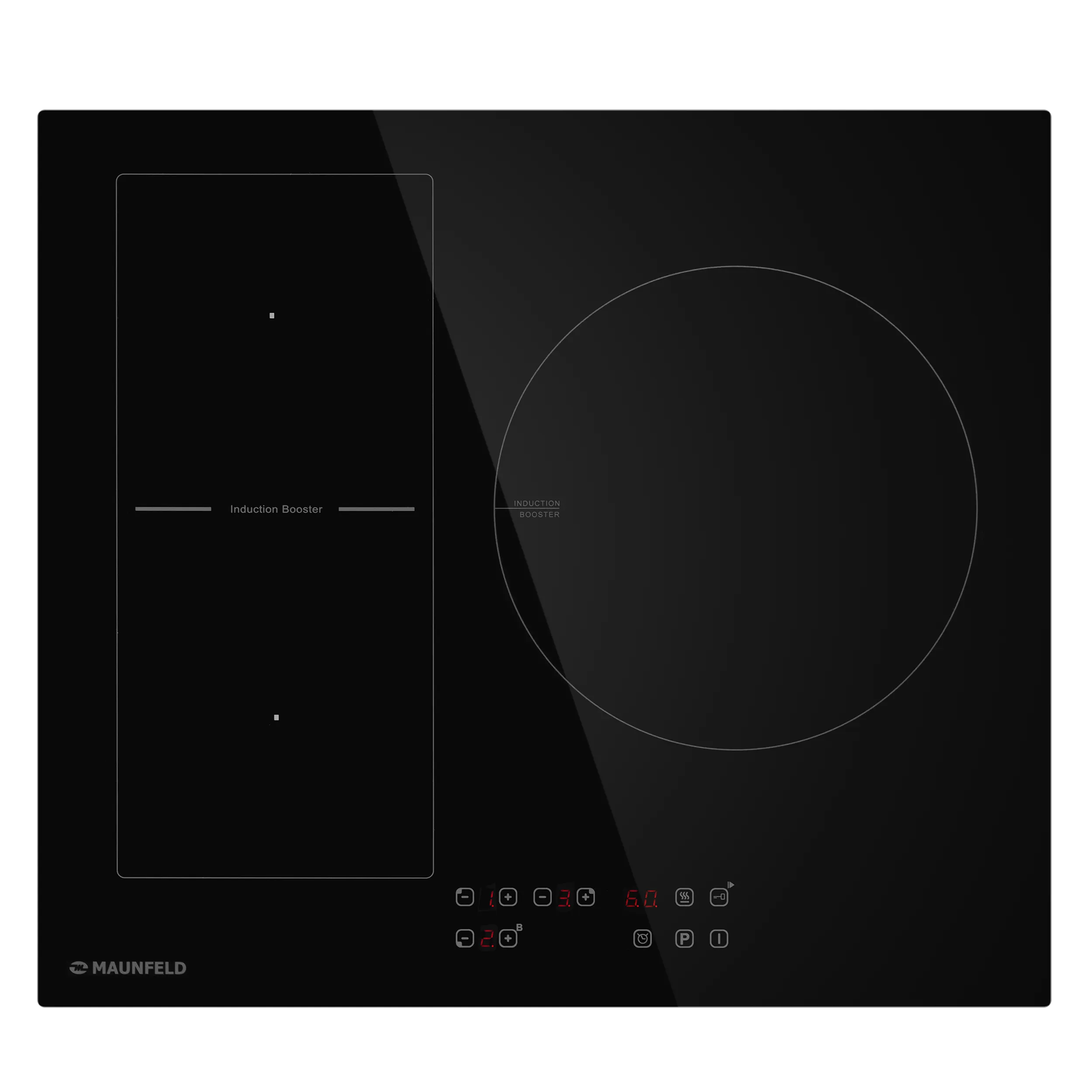 Индукционная варочная панель с объединением зон Bridge Induction MAUNFELD CVI593BK2 Черный