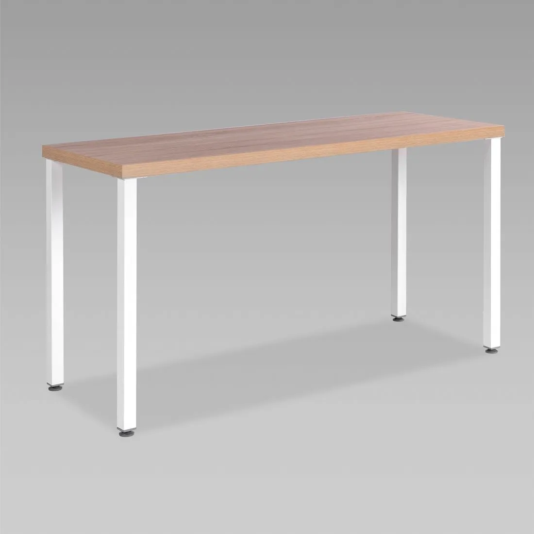 S00913 Ингар 2/ТТ стол письменный 140x75x55, дуб беленый/белый