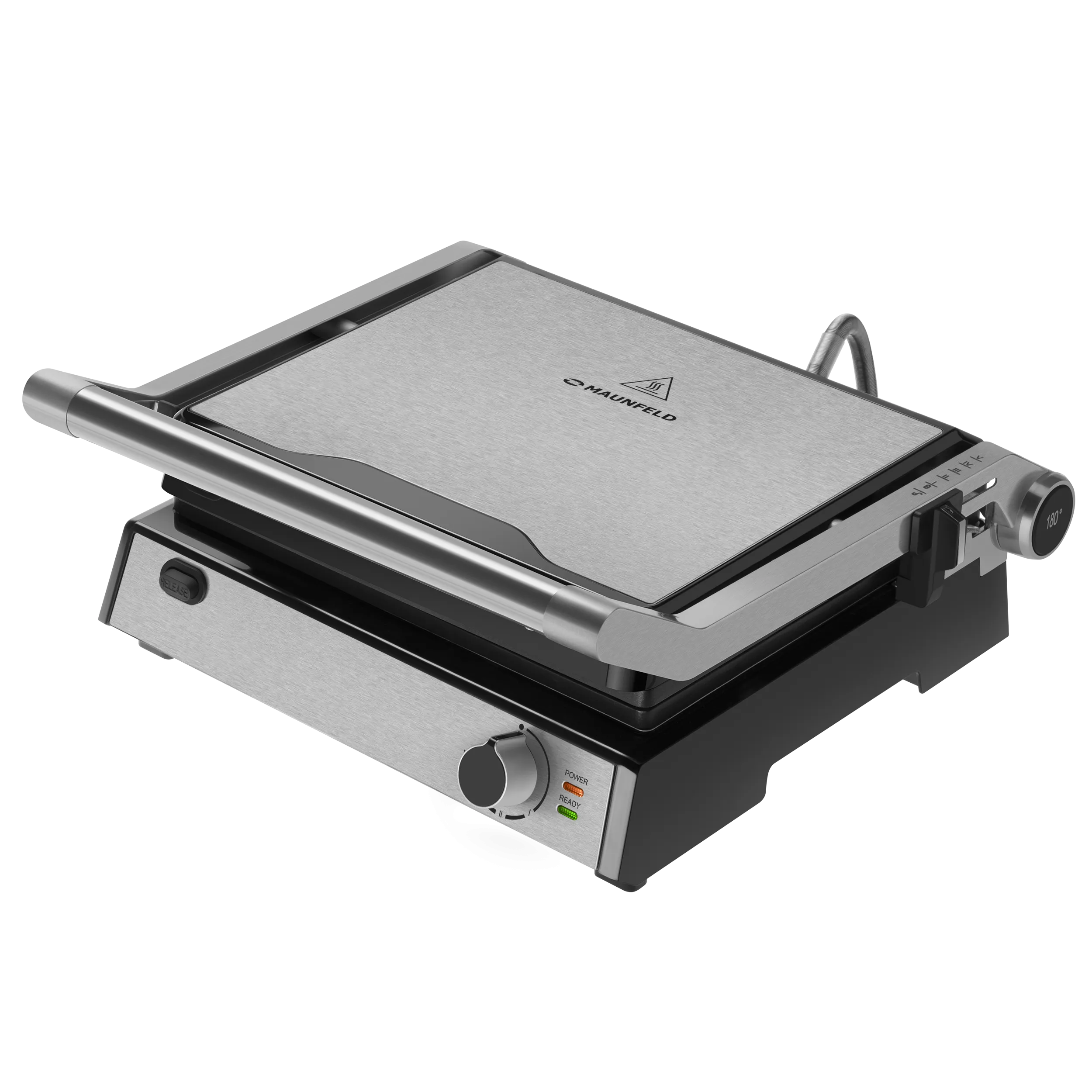 Гриль электрический MAUNFELD MF-1324S Нержавеющая сталь Гриль электрический MAUNFELD MF-1324S Нержавеющая сталь