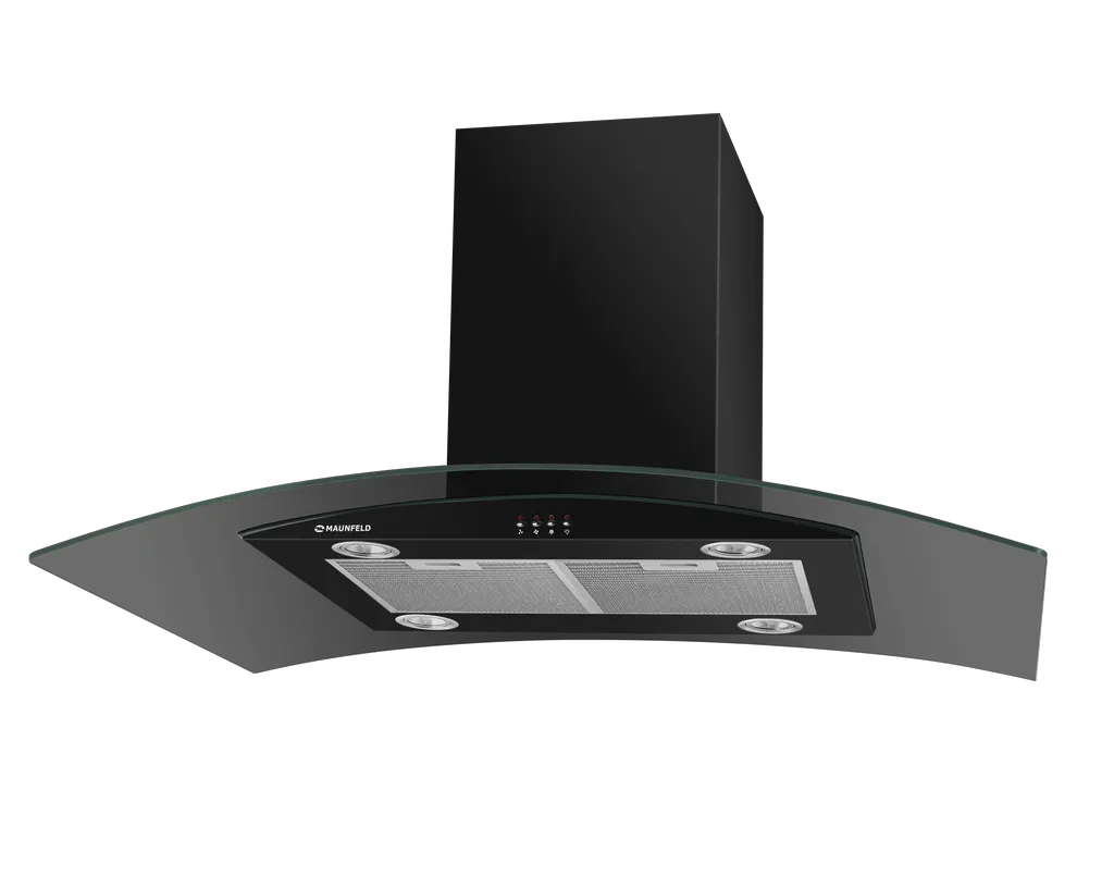 Кухонная вытяжка MAUNFELD Ancona PlusA Glass Isla 90 Черный Кухонная вытяжка MAUNFELD Ancona PlusA Glass Isla 90 Черный
