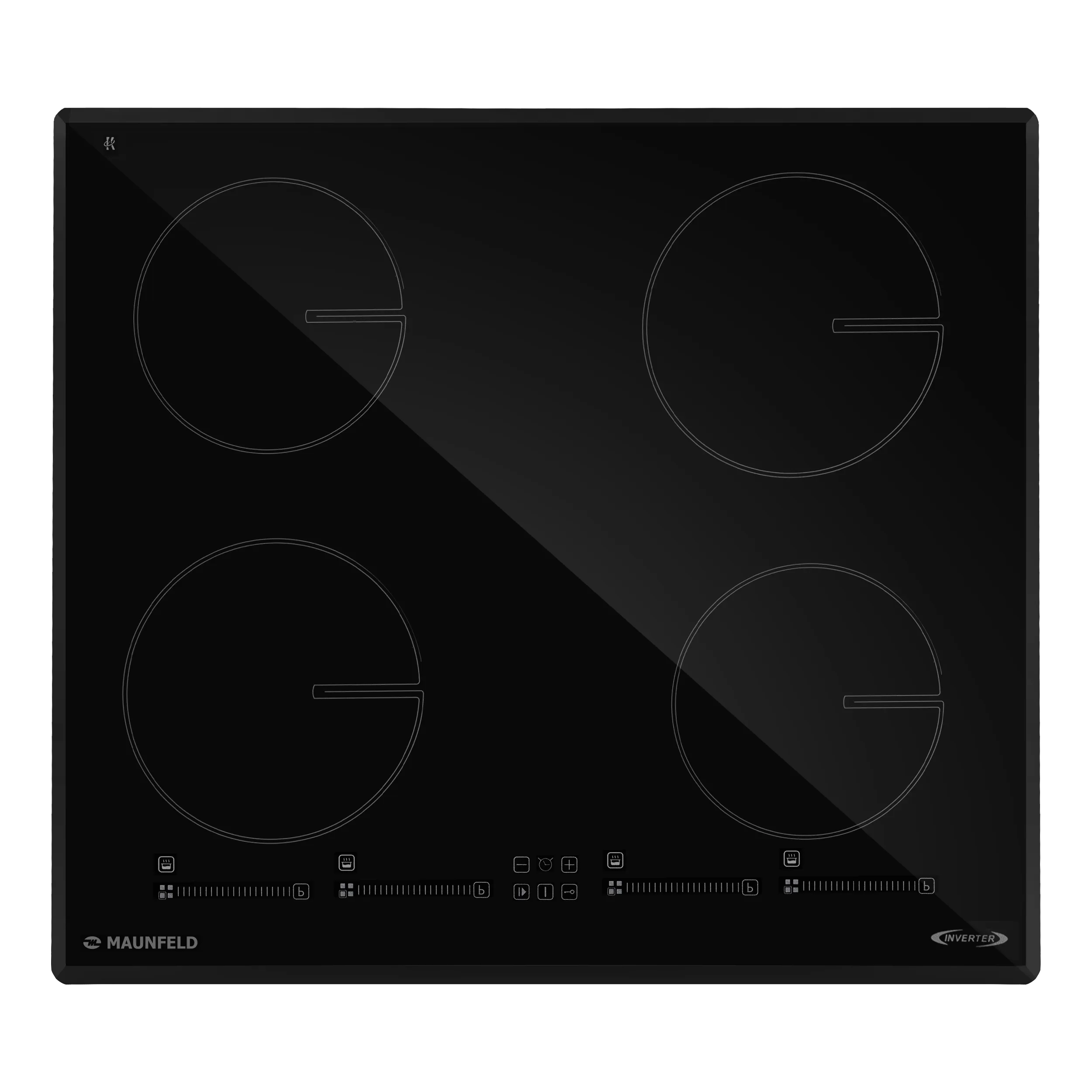 Индукционная варочная панель MAUNFELD AVI6044SSBK Черный