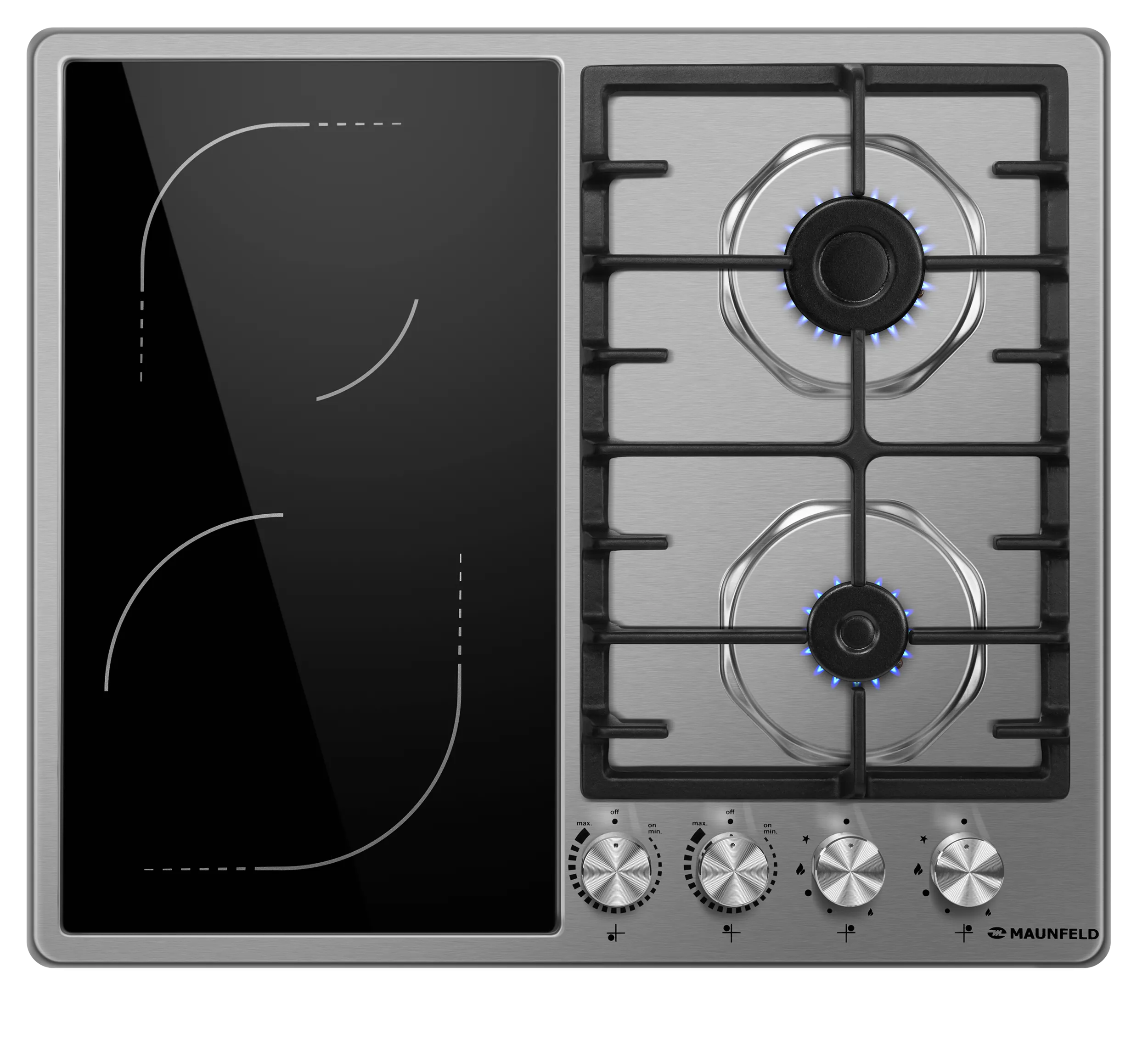 Комбинированная варочная панель MAUNFELD EEHS.642VC.3CS/KG Комбинированная варочная панель MAUNFELD EEHS.642VC.3CS/KG