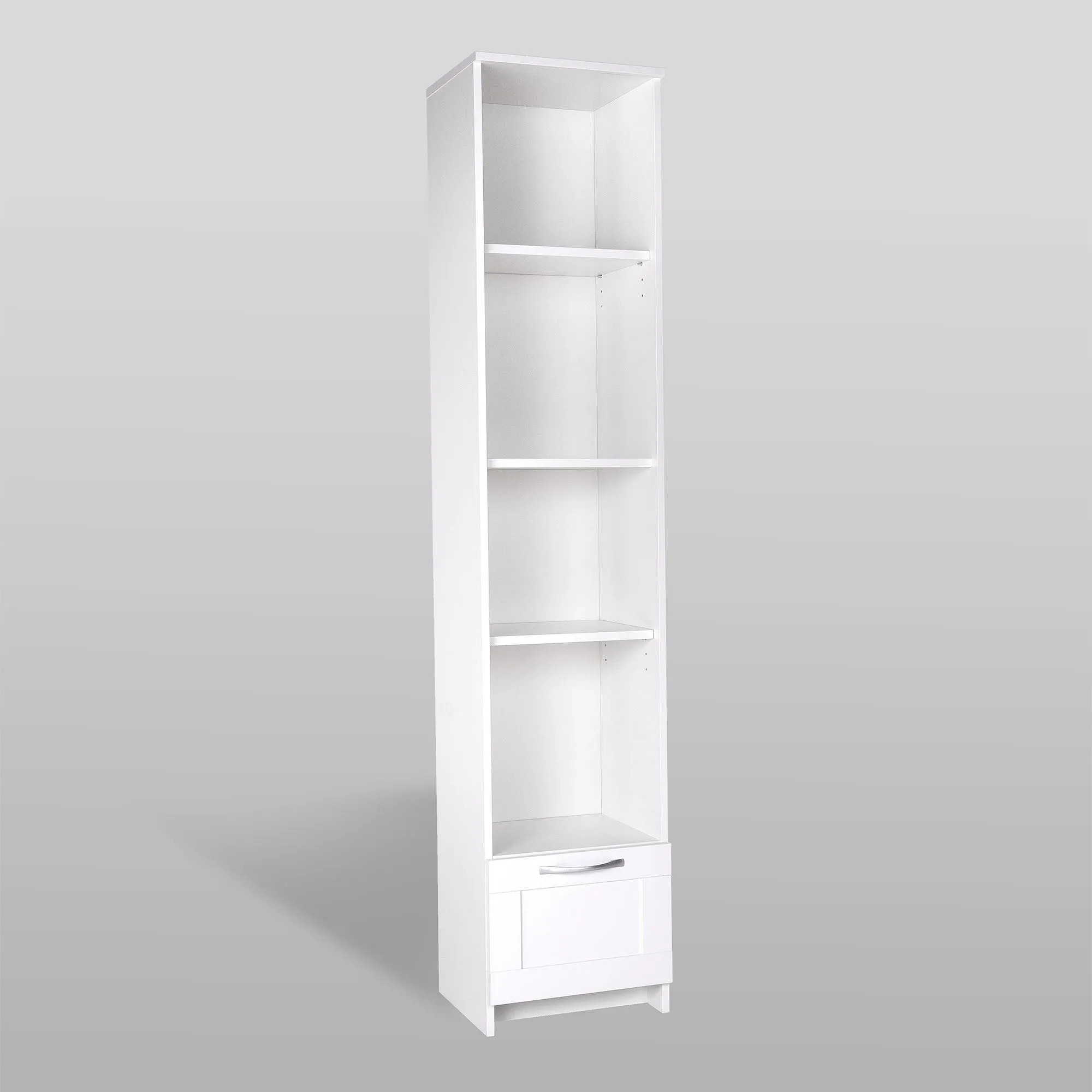 2.02.07.130.1 СИРИУС стеллаж 1 ящик 39х190 белый RU 2.02.07.130.1 СИРИУС стеллаж 1 ящик 39х190 белый RU