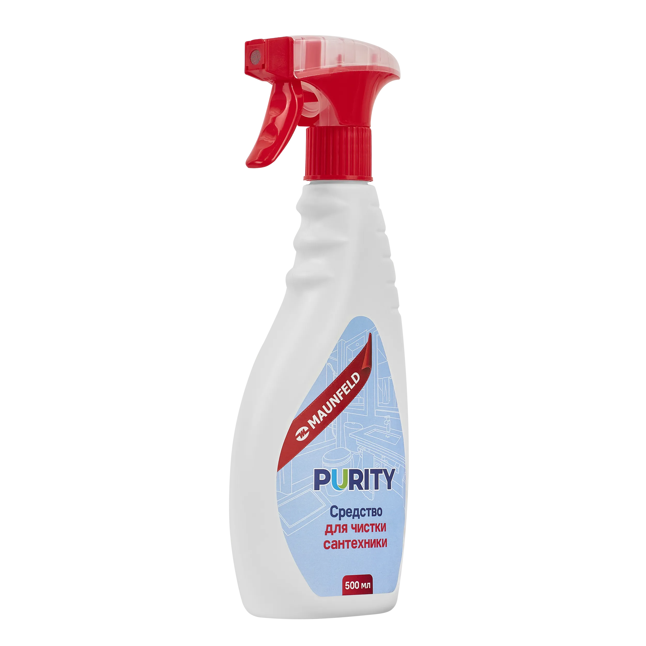 Средство для чистки сантехники Maunfeld Purity 500мл MBC500SA Средство для чистки сантехники Maunfeld Purity 500мл MBC500SA