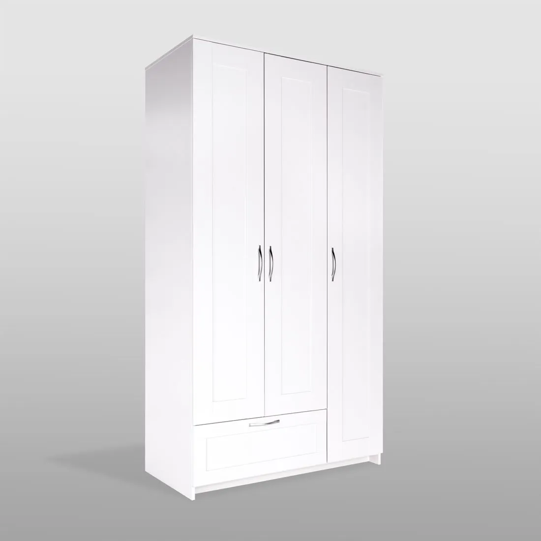 2.02.01.480.1 СИРИУС шкаф 3 двери и 1 ящик 117х59х220 белый RU 2.02.01.480.1 СИРИУС шкаф 3 двери и 1 ящик 117х59х220 белый RU