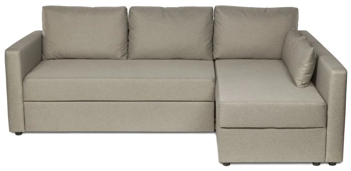 Диван трехместный с угловой секцией Вало ДП Malmo 16 (beige-grey) LA