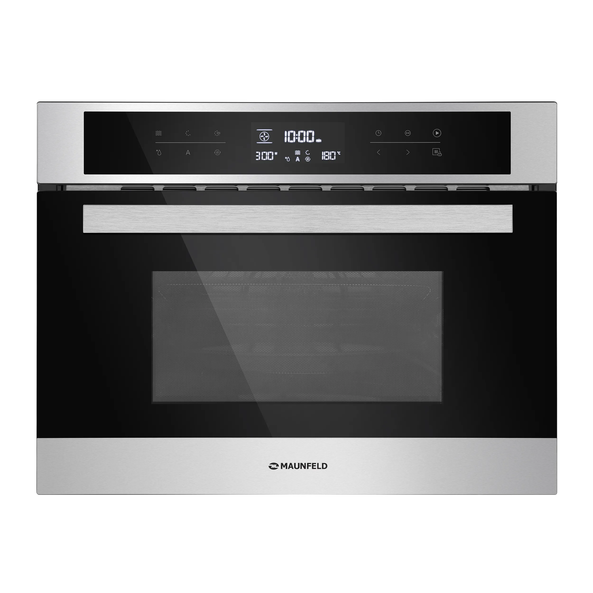Компактный духовой шкаф с функцией СВЧ MAUNFELD MCMO.44.9S Нержавеющая сталь