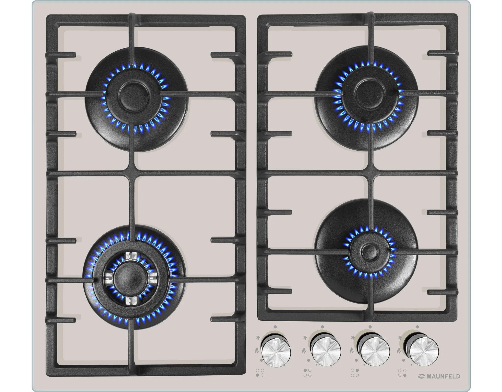 Газовая варочная панель MAUNFELD EGHG.64.33C Бежевый Газовая варочная панель MAUNFELD EGHG.64.33C Бежевый