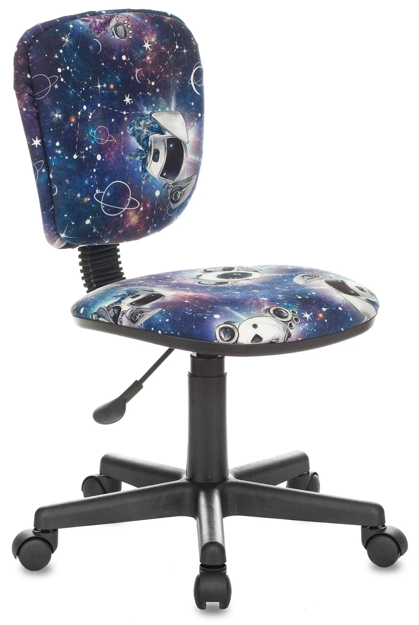 Кресло детское Бюрократ CH-204NX синий космопузики крестов. пластик Кресло детское Бюрократ CH-204NX синий космопузики крестов. пластик