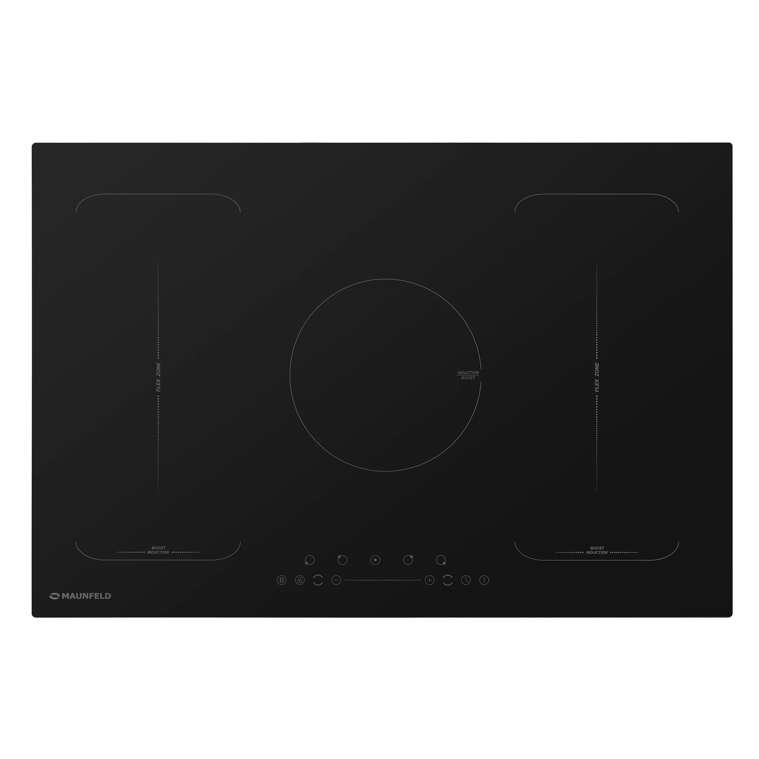 Индукционная варочная панель с двумя Flex Zone и Booster MAUNFELD EVI.775-FL2-BK Черный Индукционная варочная панель с двумя Flex Zone и Booster MAUNFELD EVI.775-FL2-BK Черный
