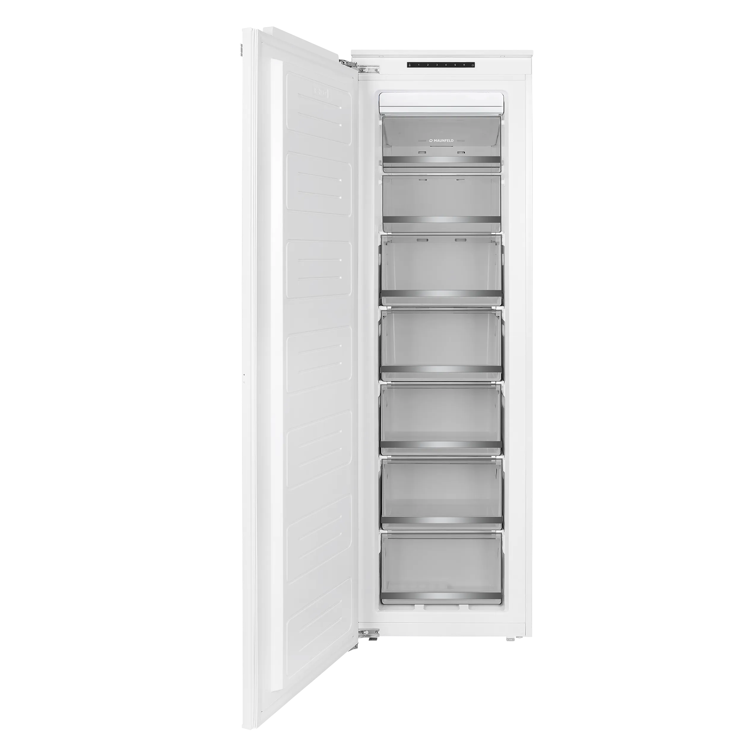 Встраиваемая морозильная камера NO FROST с инвертором MAUNFELD MBFR177NFWGR Inverter Белый