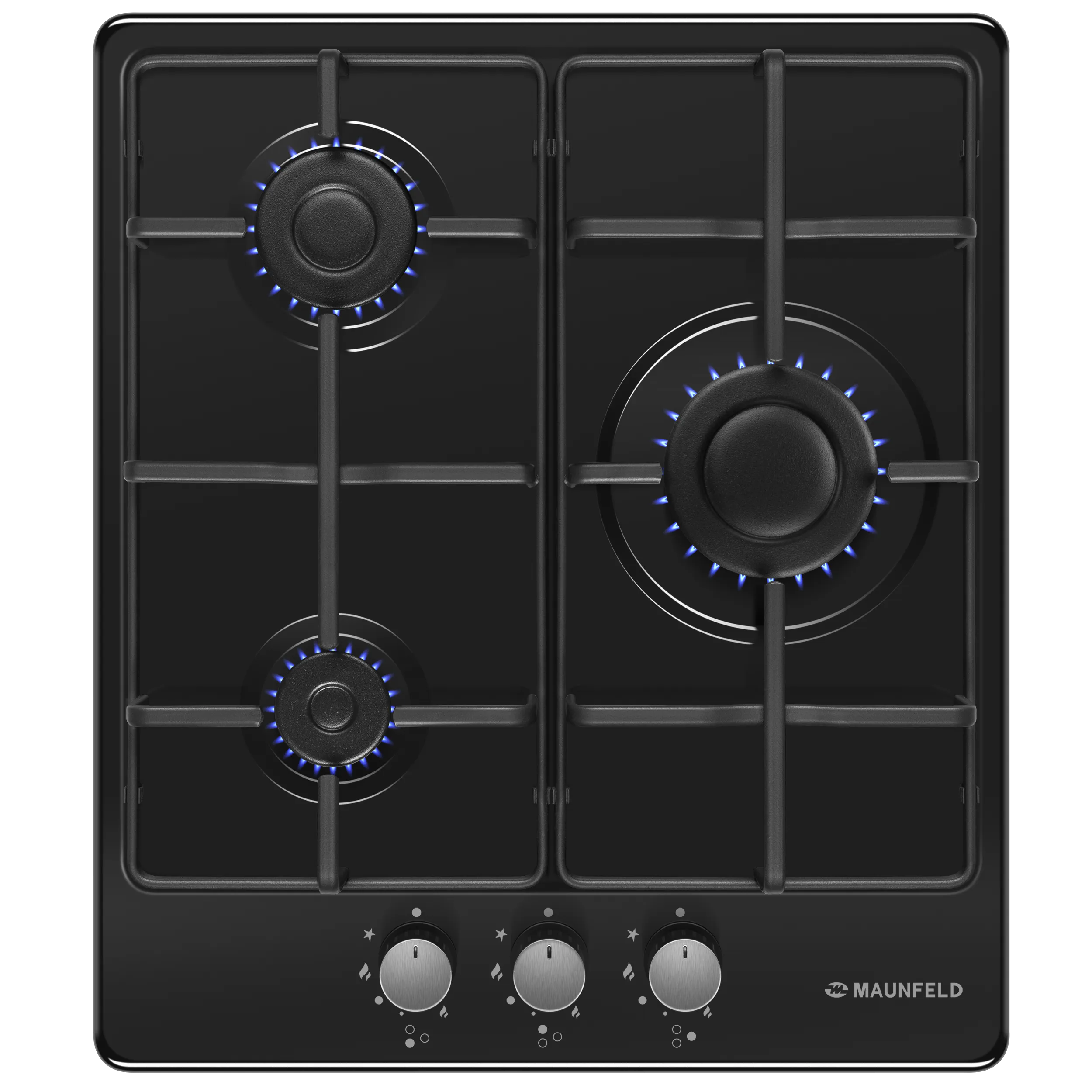 Газовая варочная панель MAUNFELD EGHE.43.3STS-EB Черный