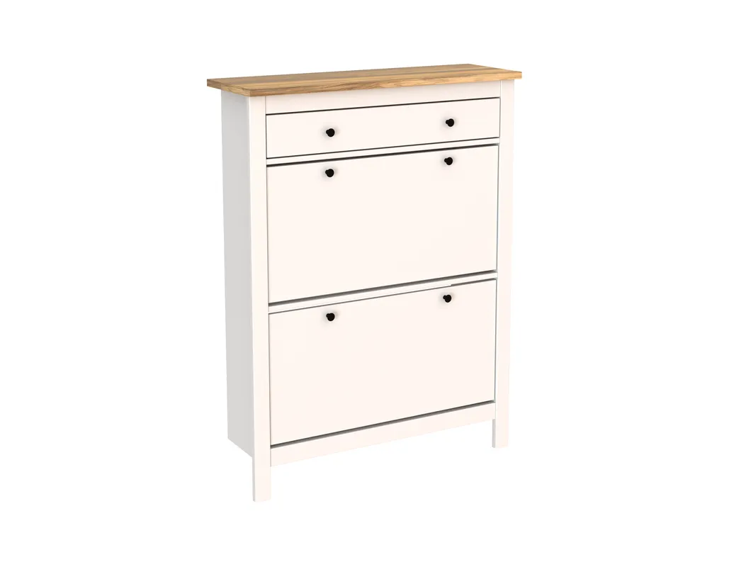 2.08.10.190.14 САГА тумба для обуви 92х122 белая/ясень 2.08.10.190.14 САГА тумба для обуви 92х122 белая/ясень