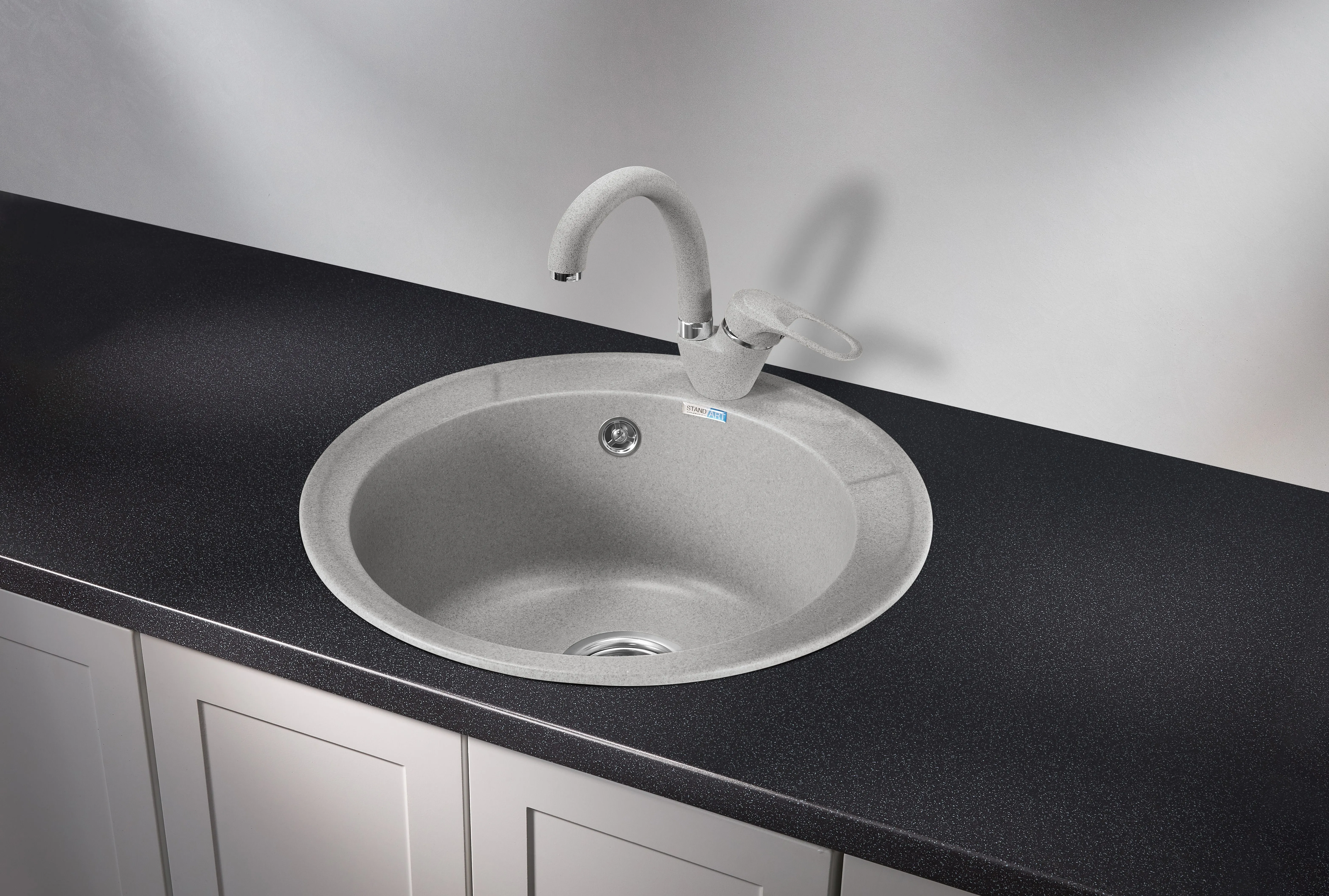 4802, БАЗАЛЬТ, кухонная мойка, СтандАРТ кварц