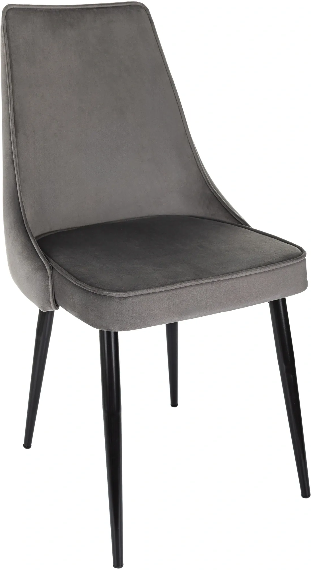 Стул для дома Бюрократ CH-K4 т.серый Holland 18 металл черный на ножках (CH-K4_1/HL18)