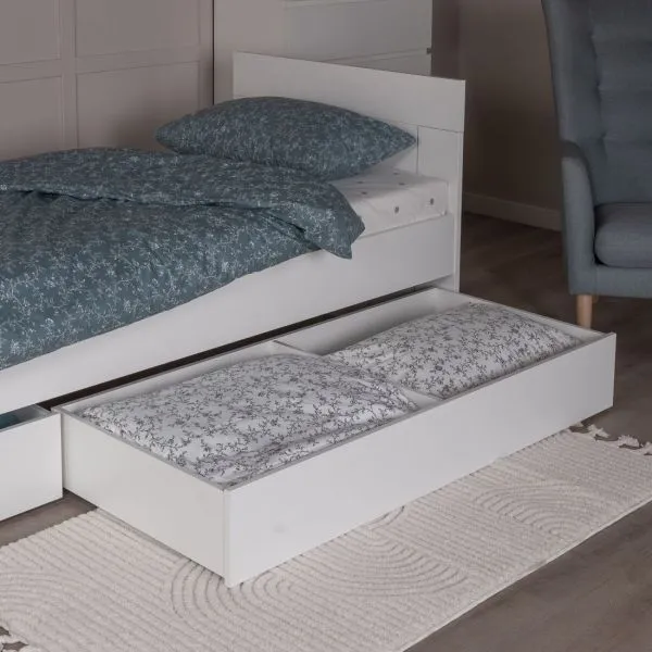 2.01.09.130.1 ОРИОН ящик под кровать выкатной 140 белый RU