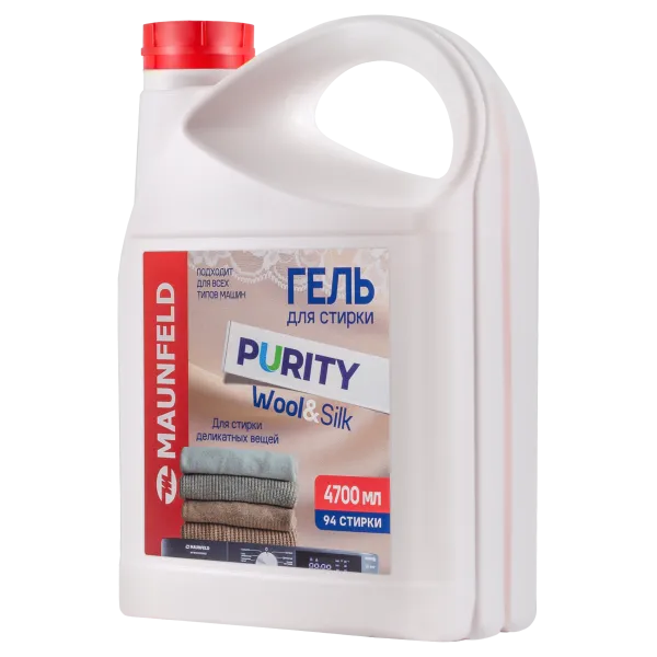 Гель для стирки Maunfeld Purity Wool&Silk 4700мл MWL4700PD Белый Гель для стирки Maunfeld Purity Wool&Silk 4700мл MWL4700PD Белый