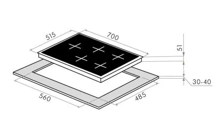 Газовая варочная панель MAUNFELD EGHS.75.33CS\G Нержавеющая сталь Газовая варочная панель MAUNFELD EGHS.75.33CS\G Нержавеющая сталь