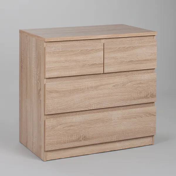 2.05.02.050.3 МАЛЬТА комод 2+2 ящика 80х76 сонома RU 2.05.02.050.3 МАЛЬТА комод 2+2 ящика 80х76 сонома RU