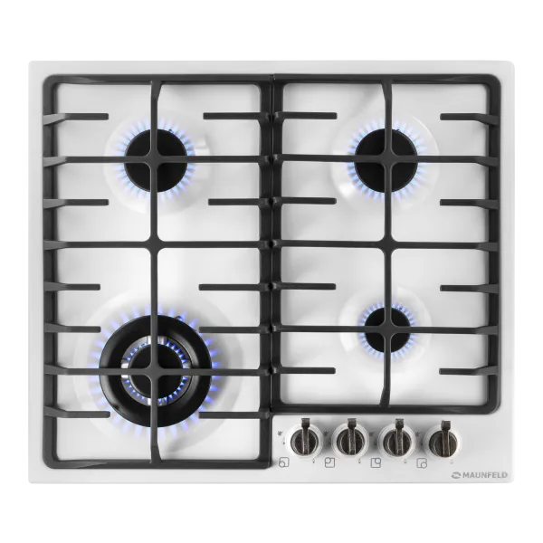 Газовая варочная панель MAUNFELD MGHE.64.74 Белый Газовая варочная панель MAUNFELD MGHE.64.74 Белый