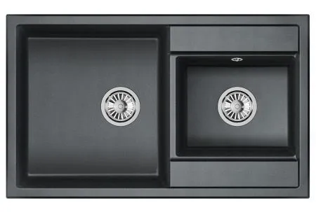 8201, ЧЁРНЫЙ, кухонная мойка, кварц