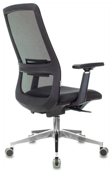 Кресло руководителя Бюрократ MC-915 черный TW-01 38-418 сетка/ткань крестов. алюминий