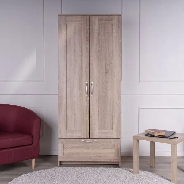 2.02.01.020.3 СИРИУС шкаф комбинированный "2 двери и 1 ящик сонома RU"