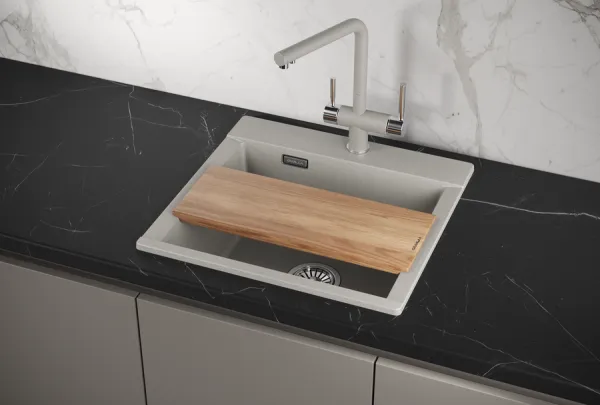 ES-5201, БАЗАЛЬТ, кухонная мойка, кварц, ESTETICA