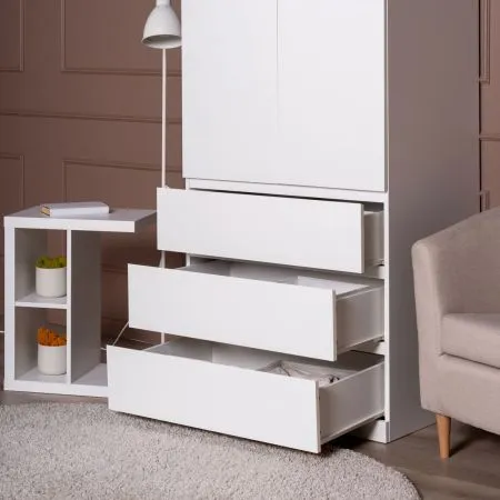 S01187 Варма Стор 80 шкаф распашной 222х80х57, белый