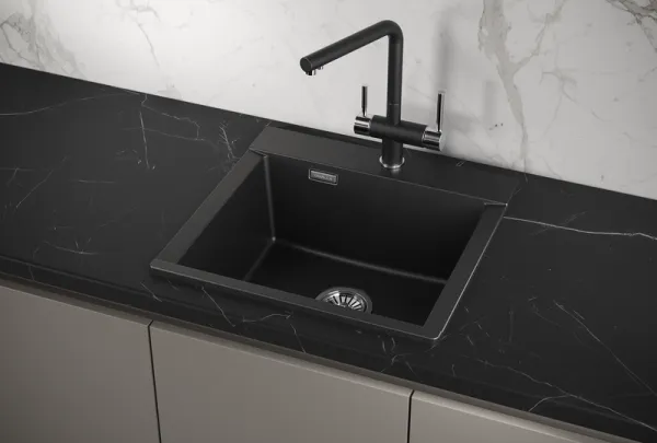 ES-5201, АРКТИК (БЕЛЫЙ), кухонная мойка, кварц, ESTETICA ES-5201, АРКТИК (БЕЛЫЙ), кухонная мойка, кварц, ESTETICA