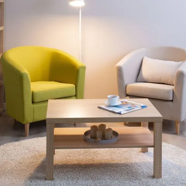 S00807 Энкель 82 журнальный cтол 82x50x45, дуб беленый