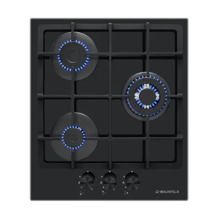 Газовая варочная панель MAUNFELD EGHG.43.33C Черный/черная фурнитура Газовая варочная панель MAUNFELD EGHG.43.33C Черный/черная фурнитура