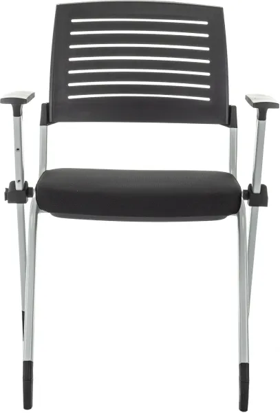 Стул Бюрократ X-Click черный на ножках металл серый