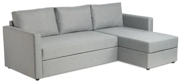 Диван трехместный с угловой секцией Вало КП Malmo 90 (grey) SA