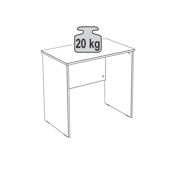 2.03.06.010.1 КАСТОР стол письменный 80х50 RU белый 2.03.06.010.1 КАСТОР стол письменный 80х50 RU белый