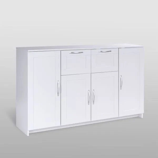 2.02.03.300.1 СИРИУС тумба 4 двери и 2 ящика 156х95 белая RU 2.02.03.300.1 СИРИУС тумба 4 двери и 2 ящика 156х95 белая RU