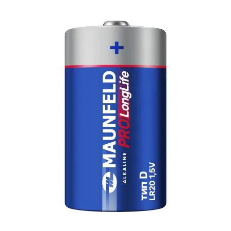 Батарейки MAUNFELD PRO Long Life Alkaline D(LR20) MBLR20-BL2, блистер 2 шт.