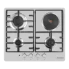 Комбинированная варочная панель MAUNFELD EEHS.64.3CS/KG Нержавеющая сталь Комбинированная варочная панель MAUNFELD EEHS.64.3CS/KG Нержавеющая сталь