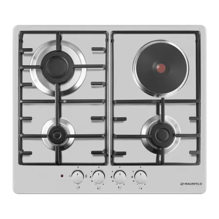 Комбинированная варочная панель MAUNFELD EEHS.64.3CS/KG Нержавеющая сталь Комбинированная варочная панель MAUNFELD EEHS.64.3CS/KG Нержавеющая сталь