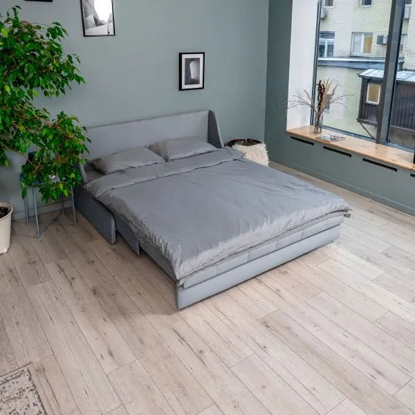 ТОКИО Диван прямой светло-серый, 160 ППУ