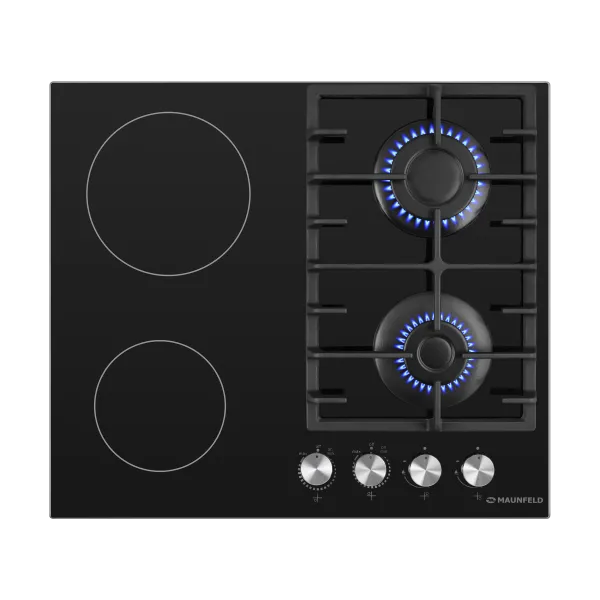 Комбинированная варочная панель MAUNFELD EEHG.642VC.3CB/KG Черный Комбинированная варочная панель MAUNFELD EEHG.642VC.3CB/KG Черный
