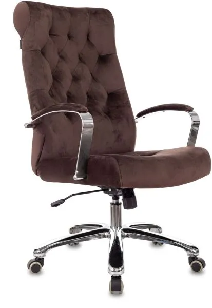 Кресло руководителя Бюрократ T-9928SL Fabric коричневый Italia 6 крестов. металл хром Кресло руководителя Бюрократ T-9928SL Fabric коричневый Italia 6 крестов. металл хром