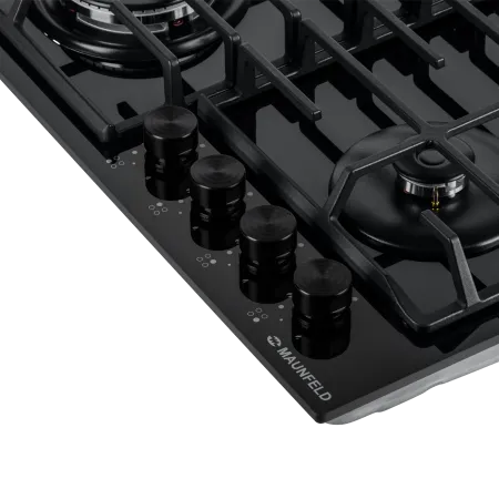 Газовая варочная панель MAUNFELD EGHG.64.63C Черный/черная фурнитура