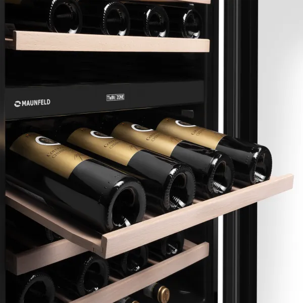 Винный шкаф встраиваемый MAUNFELD MBWC-415D171 Черный Винный шкаф встраиваемый MAUNFELD MBWC-415D171 Черный
